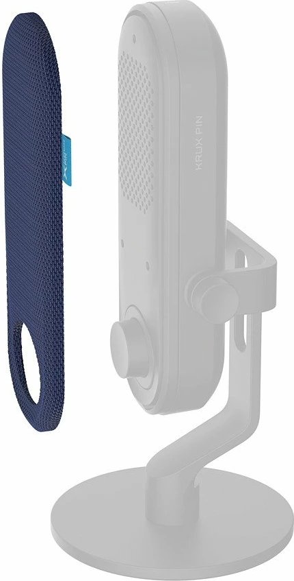 Mbulesë zëvendësuese për mikrofon Krux Pin Color Shield KRXC023, montim magnetik, blu