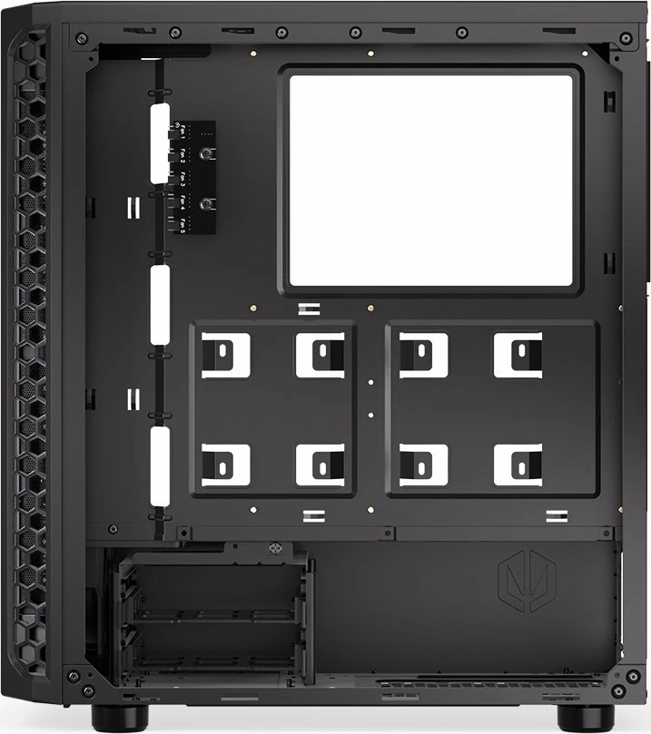 Kasë Endorfy Signum 300 Air EY2A005 Midi Tower ATX/mATX/Mini-ITX, panel anësor xham i kalitur, 4x Stratus 120 PWM fanë, e zezë