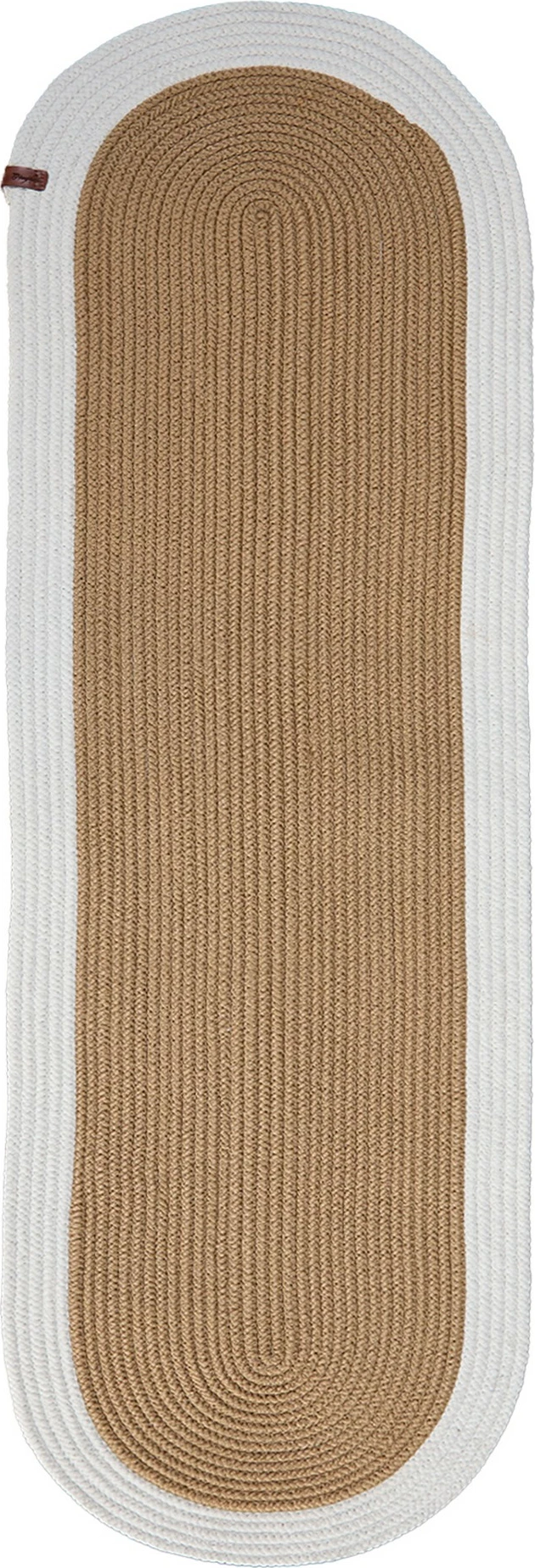Raner jute, ngjyrë kafe dhe e bardhë, Coco24033, 37x136cm