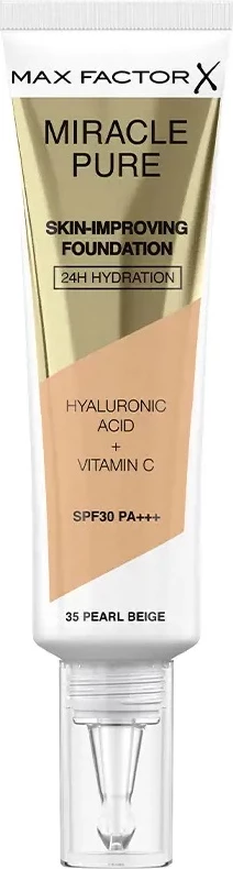 Fondatinë Max Factor Miracle Pure SPF30 PA+++ 35 Pearl Beige për femra 30ml