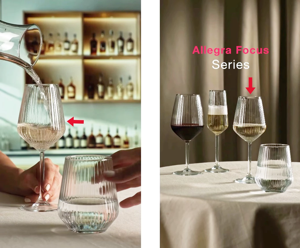  Allegra Focus, set me 6 gota për verë të bardhë, 350 ml