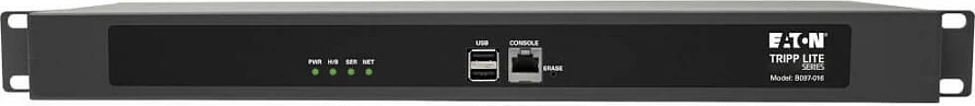 Server konzole serike Eaton Tripp Lite Series 16-Port, 1U Rack/Desktop, 4GB Flash, Dual GbE, 2x USB, i zi