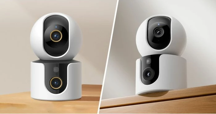 kamerë sigurie smart Xiaomi C500 Dual 2.5K dual 4MP Wi‑Fi 6 PTZ 360° microSD deri 256GB, bardhë/zi