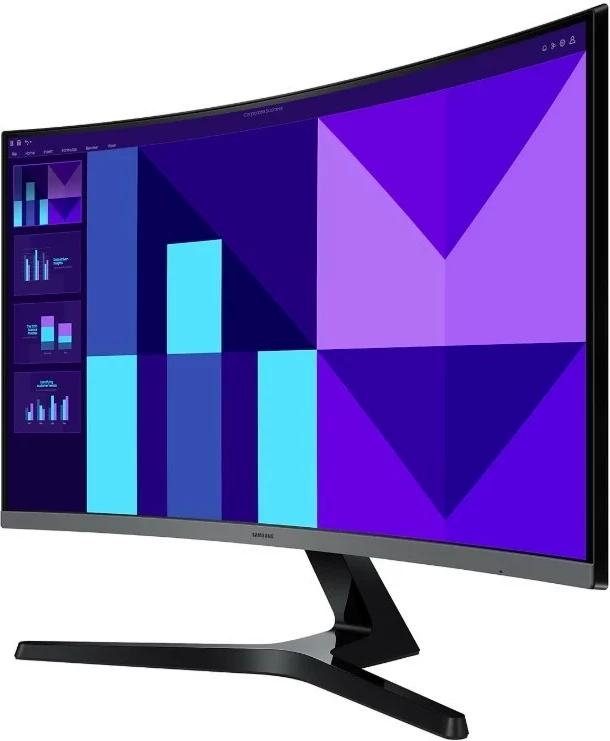 Monitor Samsung LS27D390GAUXEN, 27 inç, Full HD, i lakuar, LED, e zezë