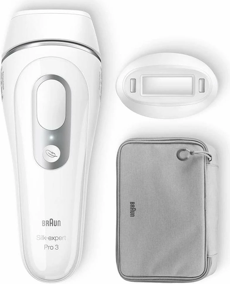 epilator IPL Braun Silk-expert Pro 3 PL3020 300,000 ndezje i bardhë me çantë