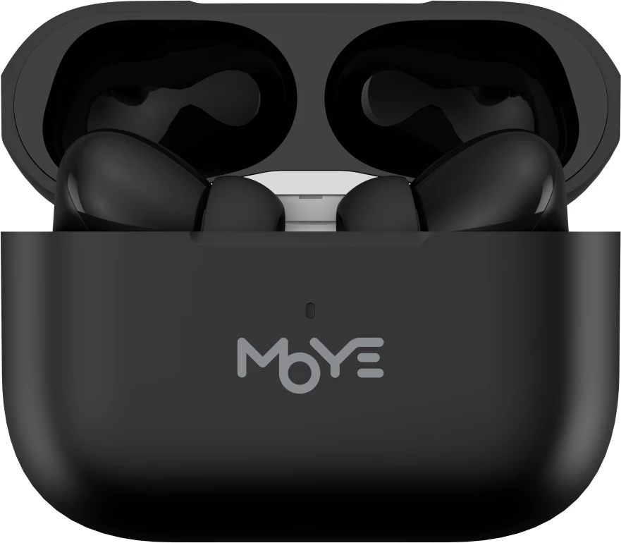 Kufje Moye Aurras 3, Bluetooth 5.3, ANC, 5 orë bateri, karikim wireless, me kuti karikimi, e zezë