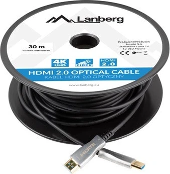 Kabllo HDMI LANBERG, v2.0, 30m, i zi