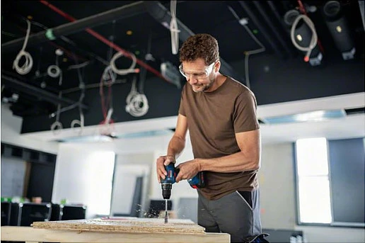 Pistol drill Bosch GSR 18V-55 Professional, 18V, pa çelës, brushless, zi/blu