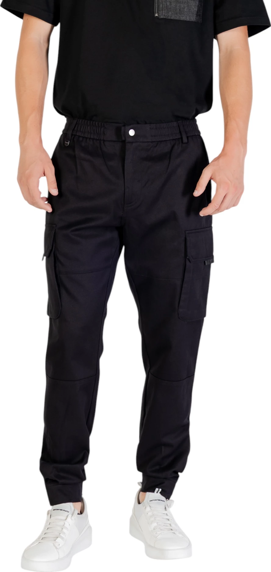 Pantallona për meshkuj Antony Morato Elton Regular Fit MMTR00752-FA800191, të zeza