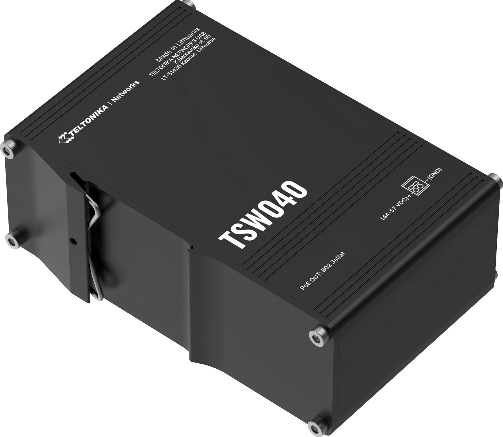 Switch Teltonika Networks TSW040, 8-Port PoE+ Fast Ethernet 10/100, 240W, i zi