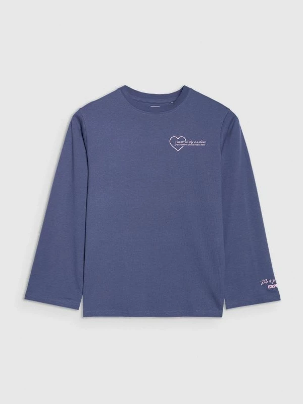 Maicë me mëngë të gjata oversized për vajza 4F [Madhësia: 140]