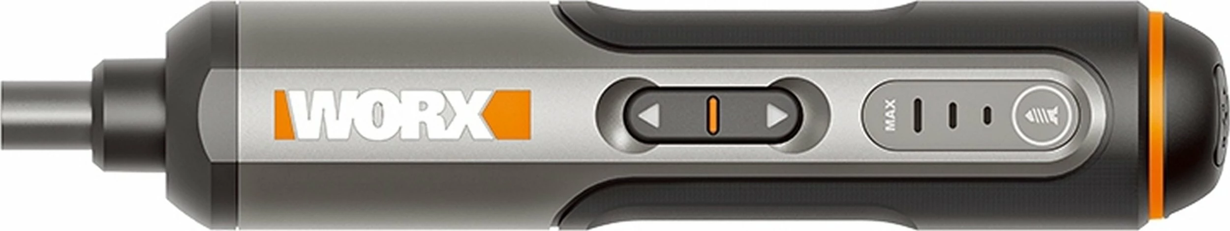 Kaçavidë elektrike Worx WX240 4V 1.5Ah, gri/zezë, set 24 bita