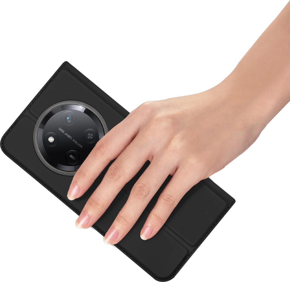 Mbështjellës Dux Ducis SkinPro për Honor Magic7 Lite/X9c/X60 Pro, i zi