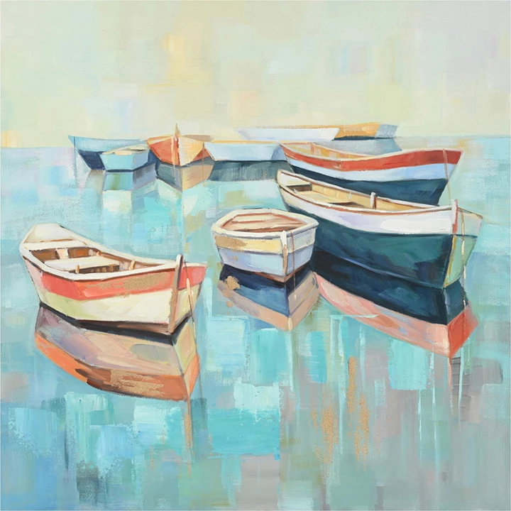 Pikturë kanavacë Boatty, shumëngjyrëshe, 100x3x100cm