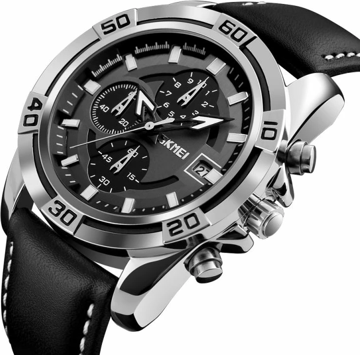 Orë dore për meshkuj Skmei, e zezë