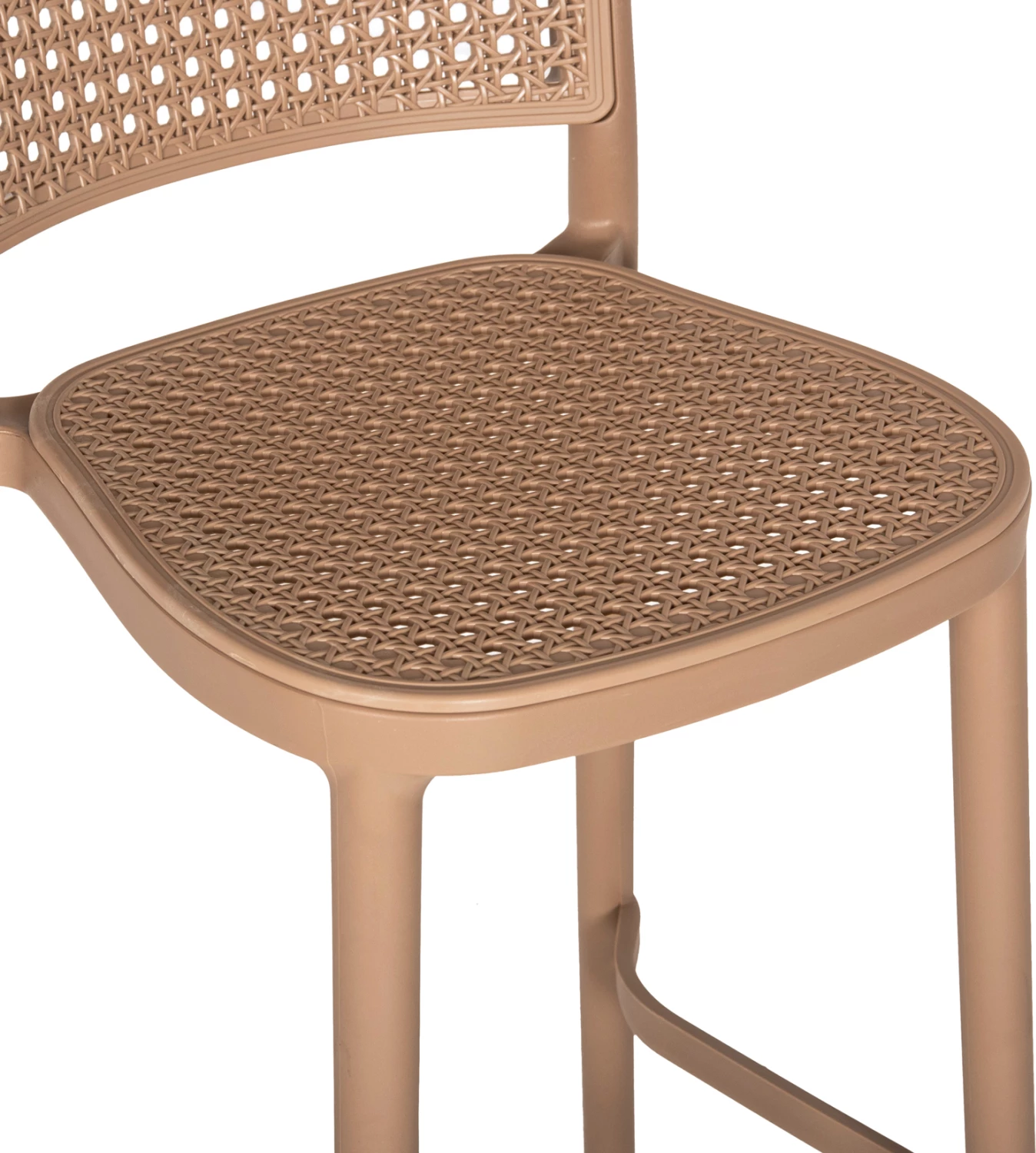 Karrige për bar, polipropileni, ngjyrë kapuçino, FH5939.03, 51x52x104H cm