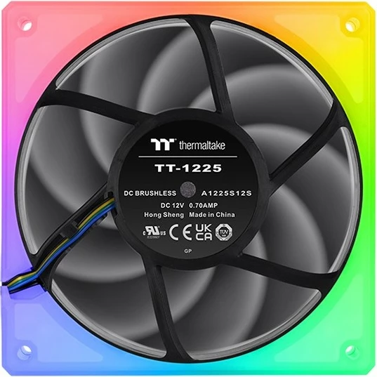 Ventilator kase Thermaltake Toughfan 12, 120mm, 3 copë, RGB, i bardhë