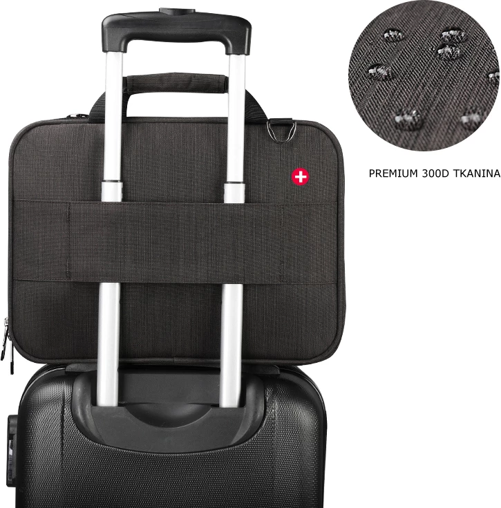 Çantë për laptop Tigernu Vega 13.1\", rezistente ndaj ujit, me rrip shpatulle, kafe