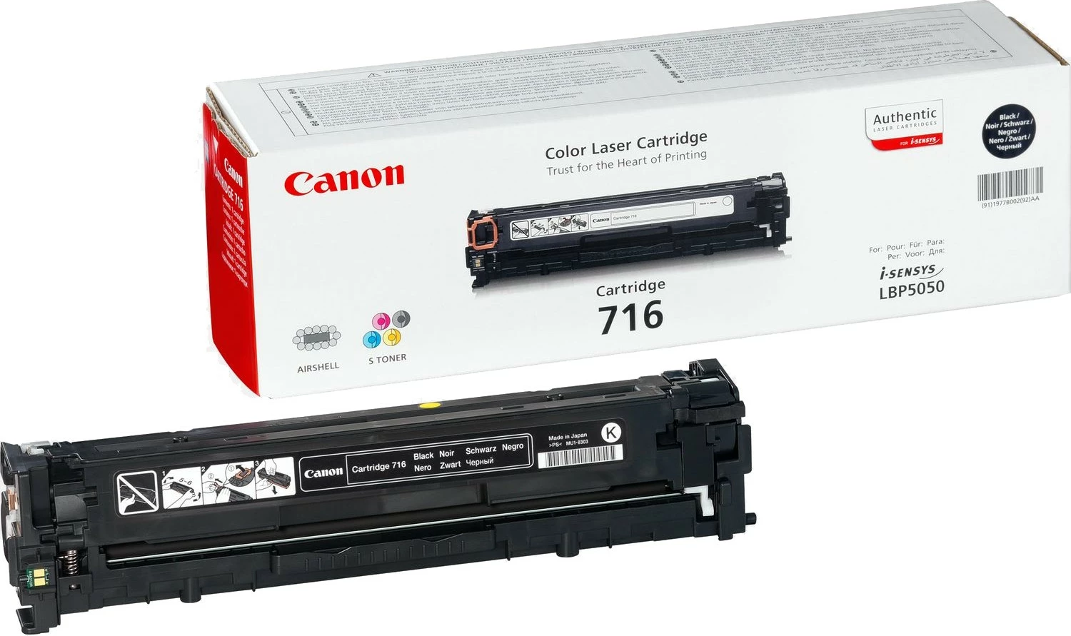 Toner Canon 716, 2300 faqe, e zezë