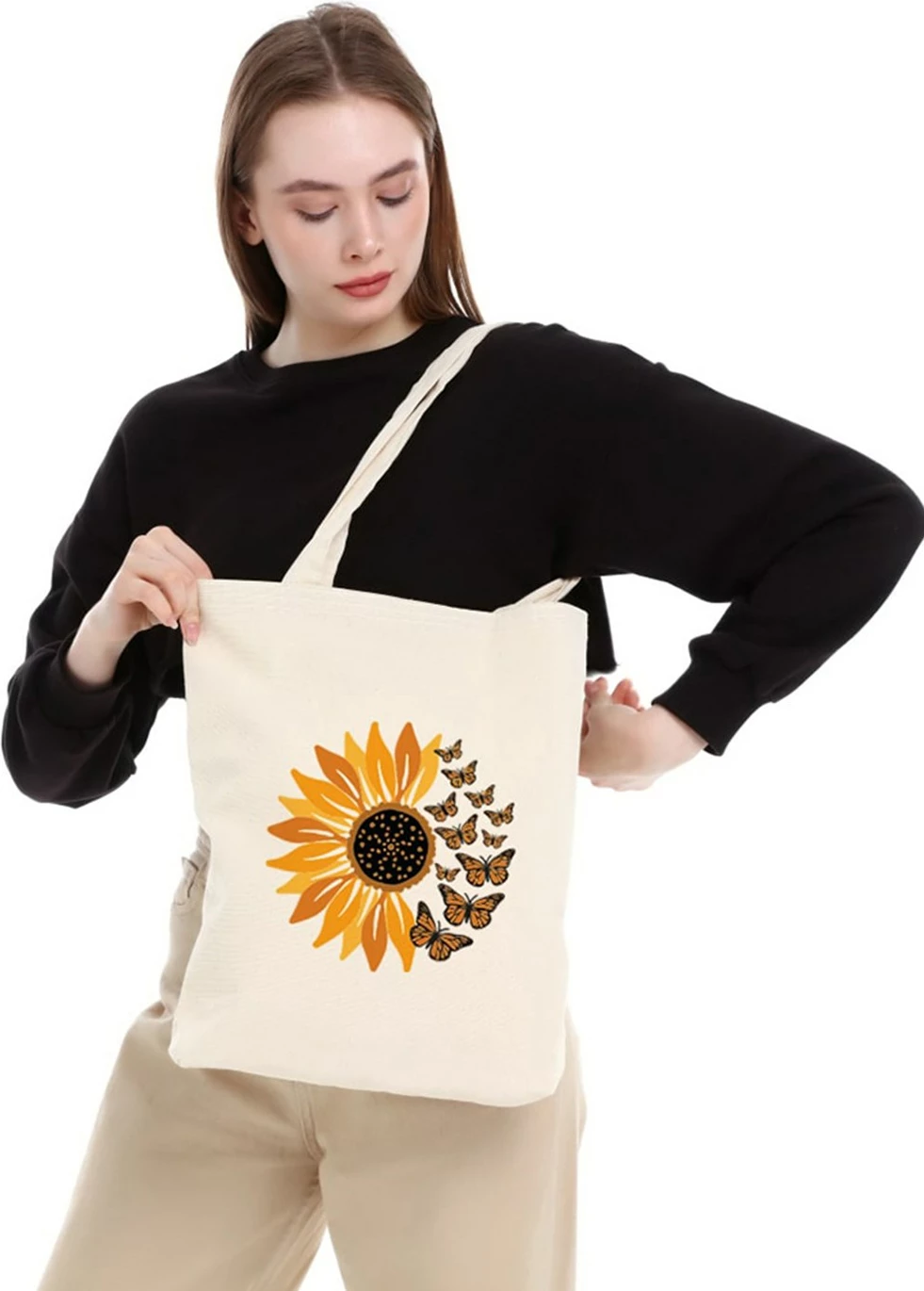 Çantë tote Zoozie Bags, krem, 35x40x8cm, model 1188