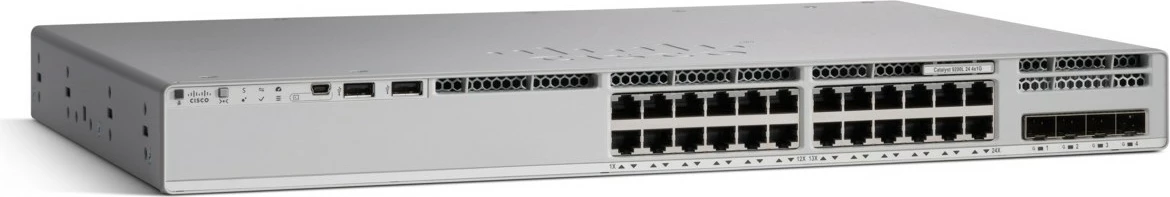 Switch Cisco Catalyst C9200L, 24 porte, PoE, Layer 3, Gigabit Ethernet