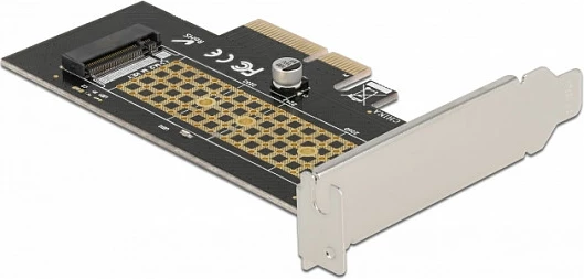 Kartelë zgjerimi PCIe DeLOCK, PCIe 4.0 x4 në M.2 NVMe Key M 2230-2280, Low Profile, gjelbër/gri