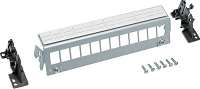 Patch panel Hager Tehalit FZ12MK, 12x Keystone, RoHS, gri