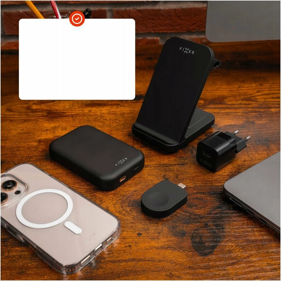 Adapter karikimi USB-C Fixed për Apple Watch (Powerstation Uni kompatibil), i zi, 1 copë