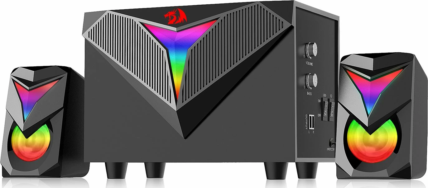 Altoparlantë për kompjuter Redragon Toccata GS700 (RED-GS700) 2.1 11W RMS RGB, të zeza