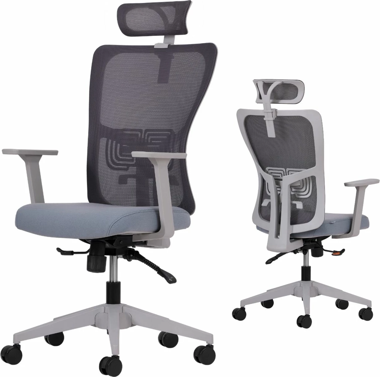 Set karrigash zyre (2 copë), Skye Decor, lumbar 126, ngjyrë gri