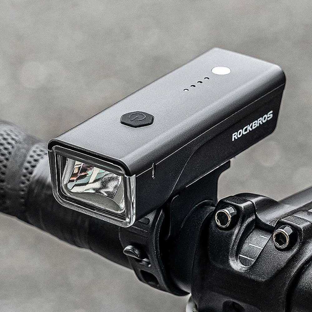 Dritë përpara biçiklete Rockbros 24510003001, 260 lm, 1500 mAh, USB-C, e zezë