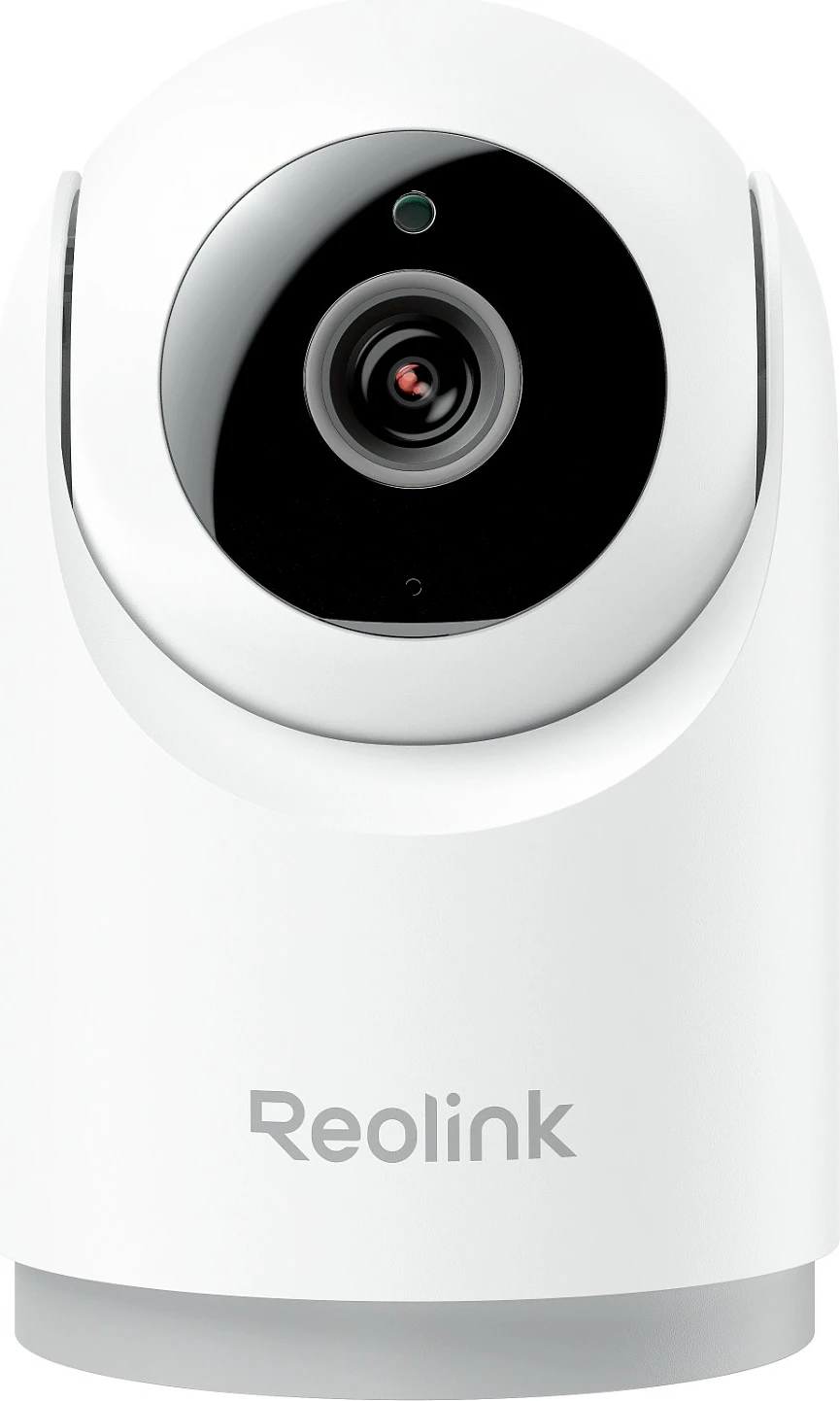 Kamerë sigurie IP Reolink E331, 5MP 3K, Wi‑Fi 6, pan/tilt 360°, audio 2‑drejtimësh, microSD 512GB, bardhë/zezë