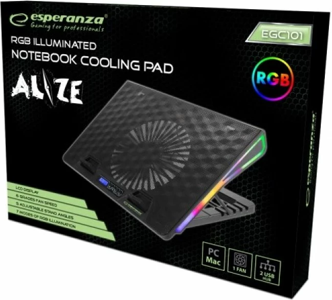 Cooling pad gaming Esperanza ALIZE EGC101, i zi