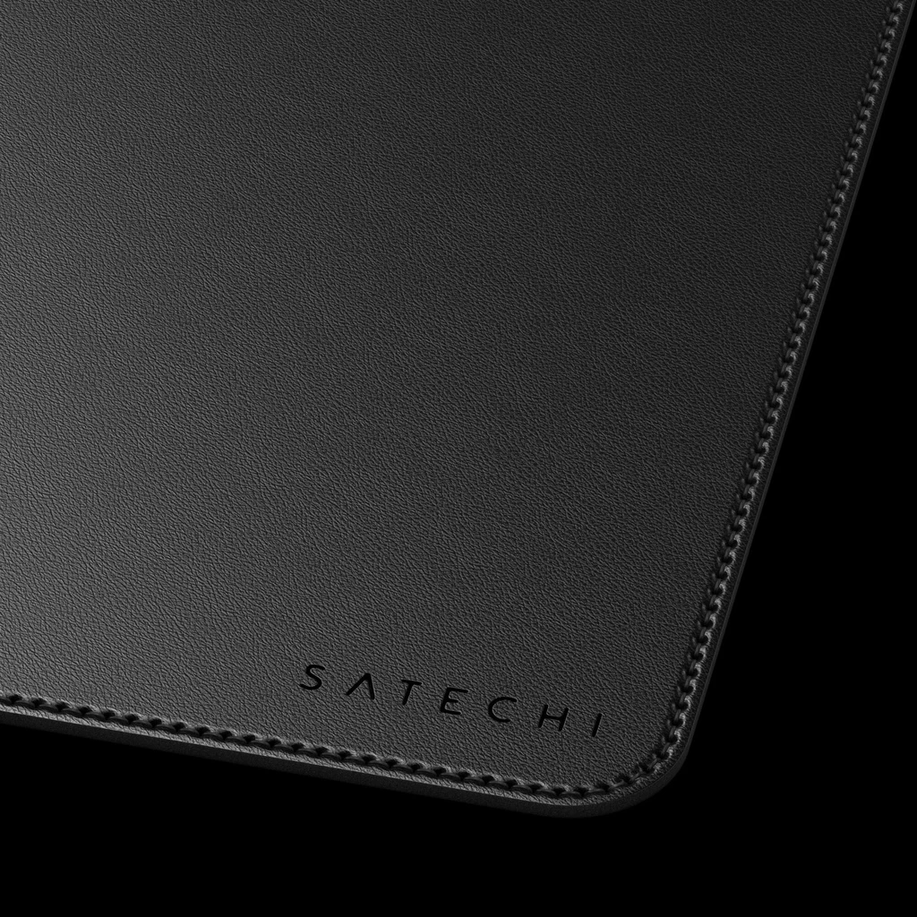 Satechi Vegan-Leather Premium Desk Mat - Black