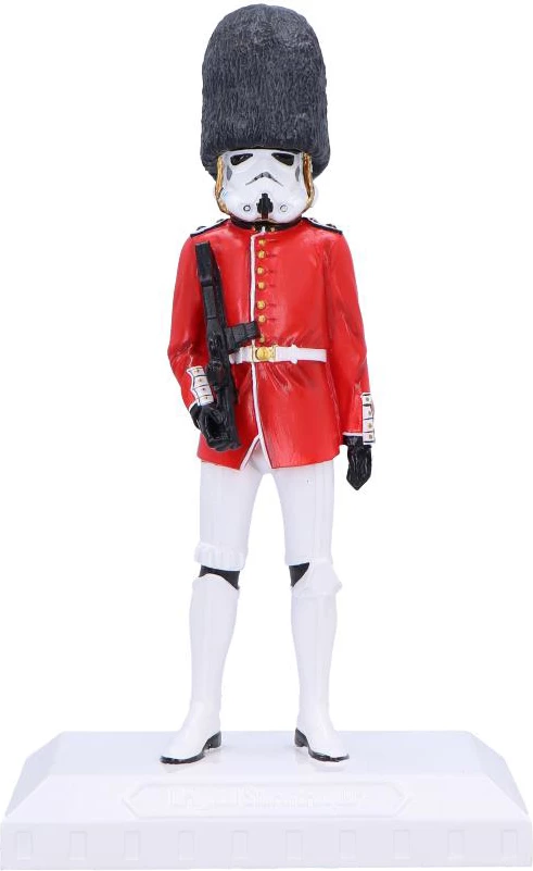 Figurinë NEMESIS NOW Stormtrooper Royal Guard prej rezine, e pikturuar me dorë, kuqe/zezë, në kuti dhurate