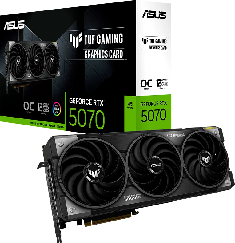 Kartelë grafike ASUS TUF Gaming GeForce RTX 5070 OC 12GB GDDR7 PCIe 5.0, 2x HDMI 2.1b, 3x DisplayPort 2.1b