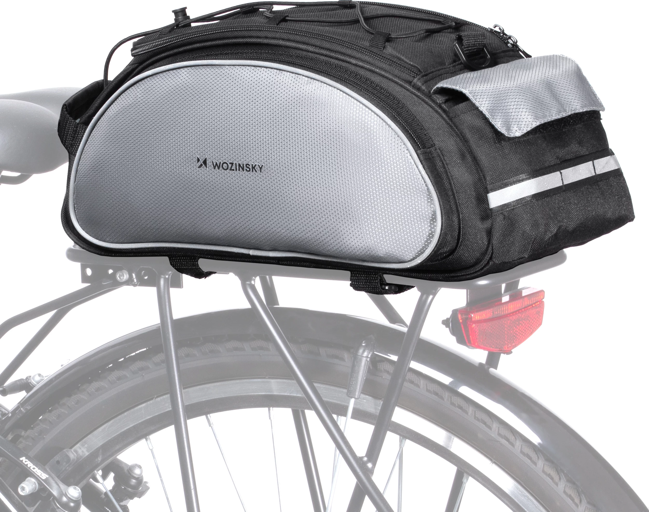 Çantë biçiklete Wozinsky WBB1BK, 13L, e zezë, me rrip shpatulle