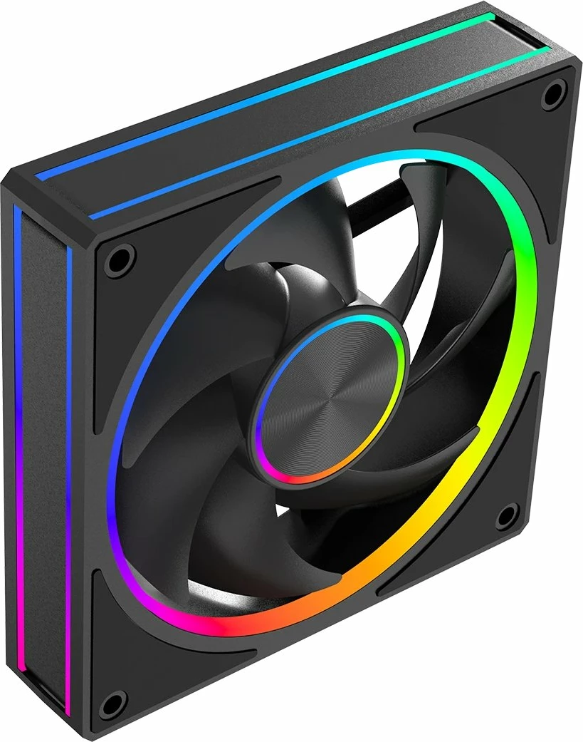 Ventilator kasë Modecom Volcano Loop 120 ARGB 120mm PWM 4-pin, i zi, 1 copë