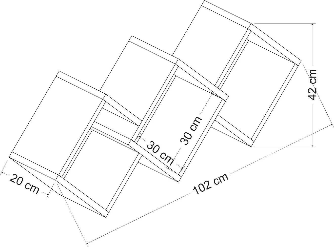 Raft muri Skye Decor, ngjyrë Atlantic Pine
