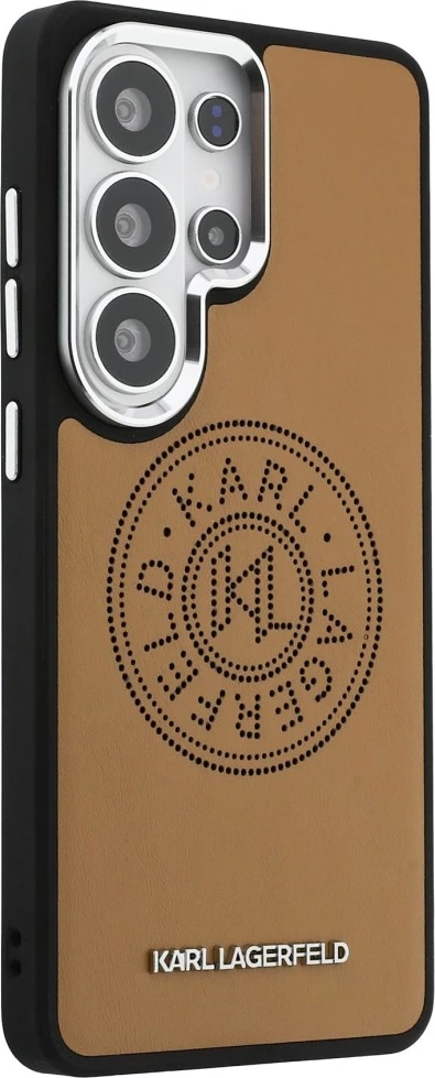 Mbështjellës Karl Lagerfeld Perforated KL, MagSafe, për Samsung Galaxy S26 Ultra, kafe, në kuti