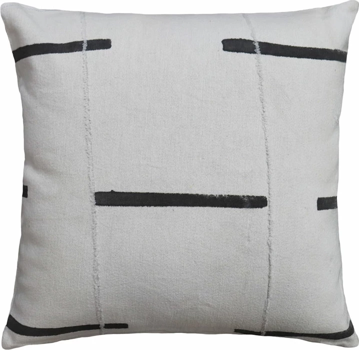 Jastëk dekorativ ISLE A, 50x50cm, pëlhurë, bardhë e zi