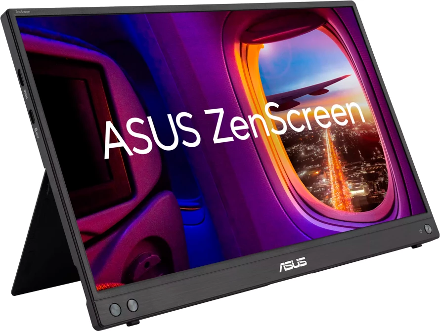 Monitor portativ ASUS ZenScreen MB16AHV 16 inç FHD IPS 1920x1080, USB-C/Mini HDMI, i zi, me kabllo USB-C