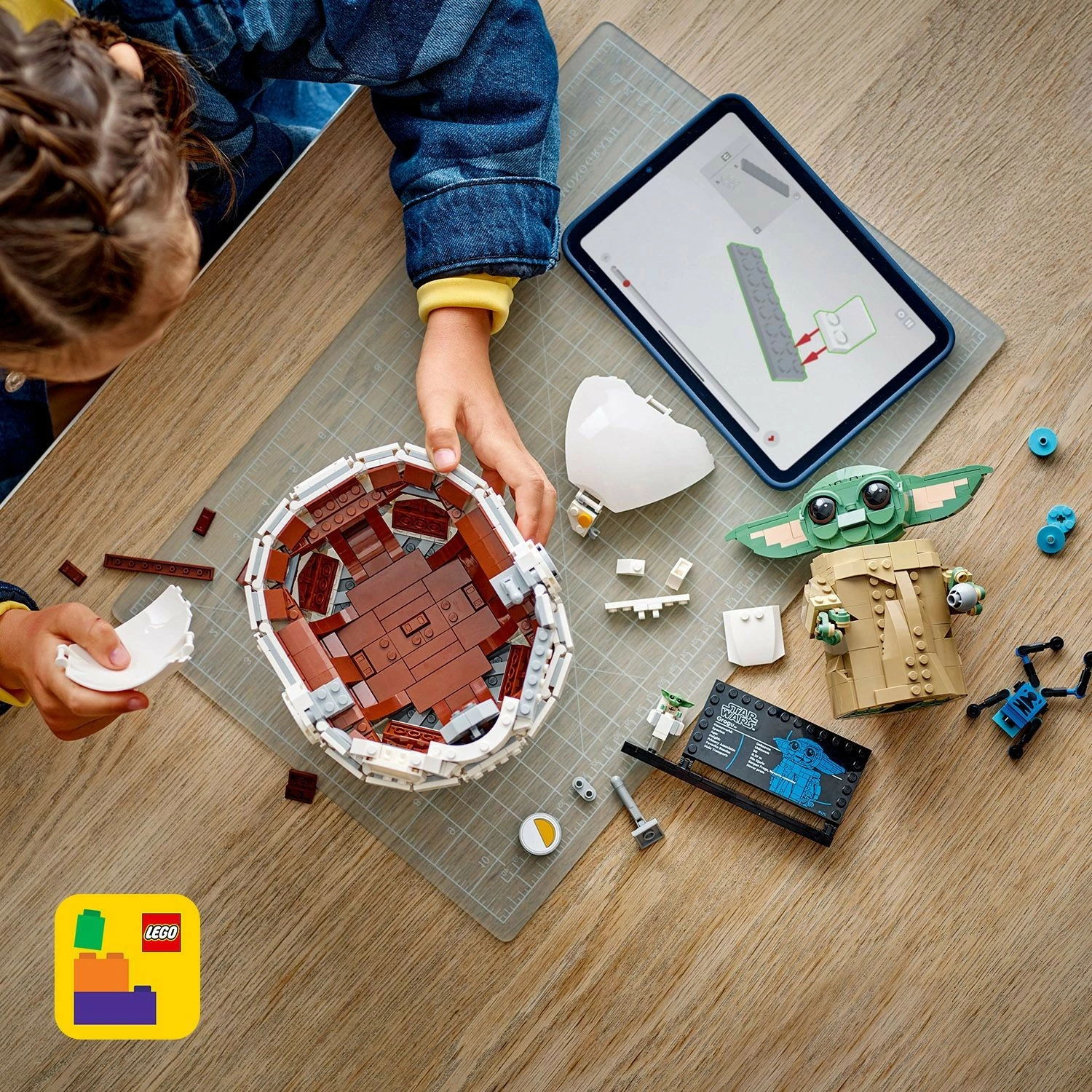 Set ndërtimi LEGO Star Wars Grogu, shumëngjyrësh