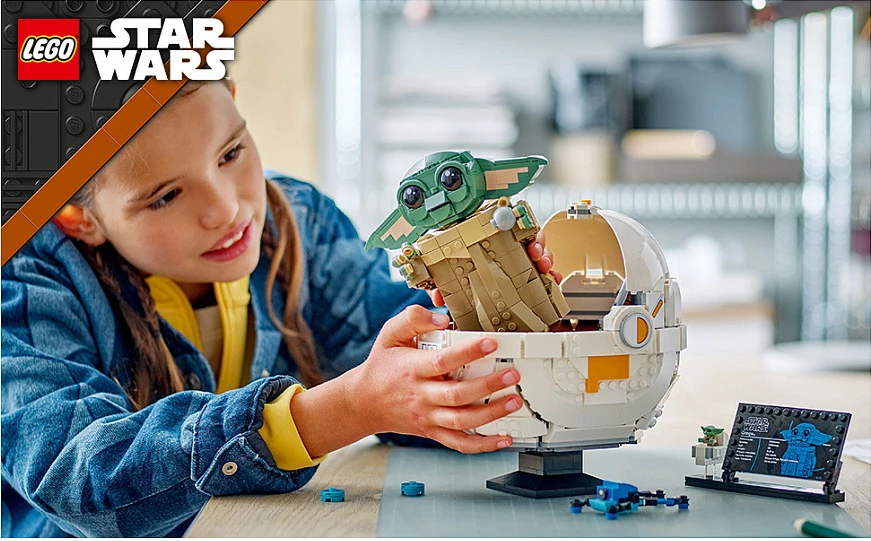 Set ndërtimi LEGO Star Wars Grogu, shumëngjyrësh