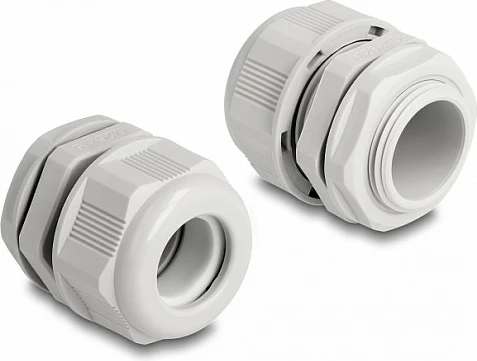 Glandë kabllo DeLOCK EX M25, IP68, për kabllo 13-18mm, 2 copë, gri