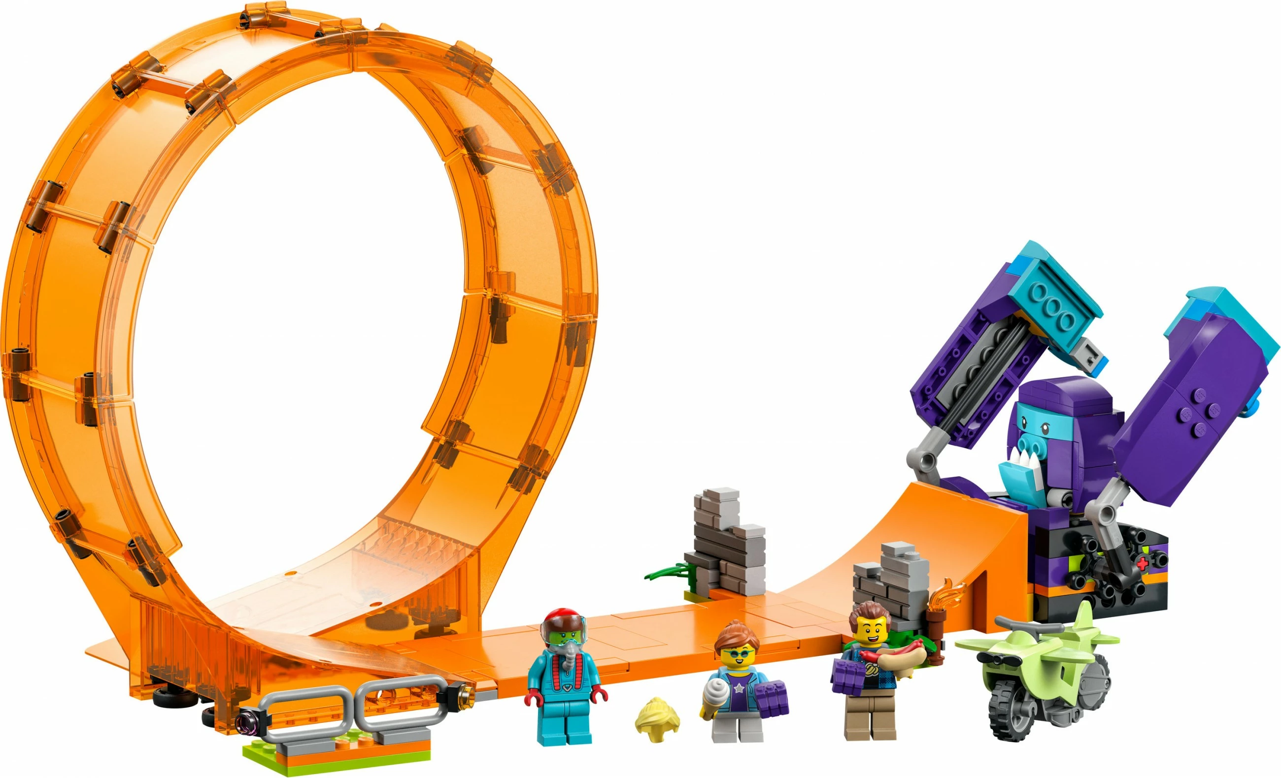 Set ndërtimi LEGO City Smashing Chimpanzee Stunt Loop, 226 pjesë, Multingjyrësh