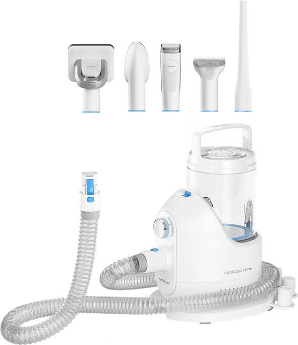 Set për krehje dhe pastrim qimesh për kafshë, Neakasa P2 Pro, 1L, 300W, i bardhë
