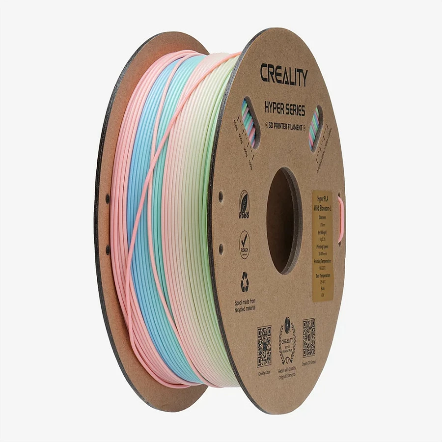 Filament PLA për 3D printer Creality Hyper Series, 1.75mm, 1kg, multikolor