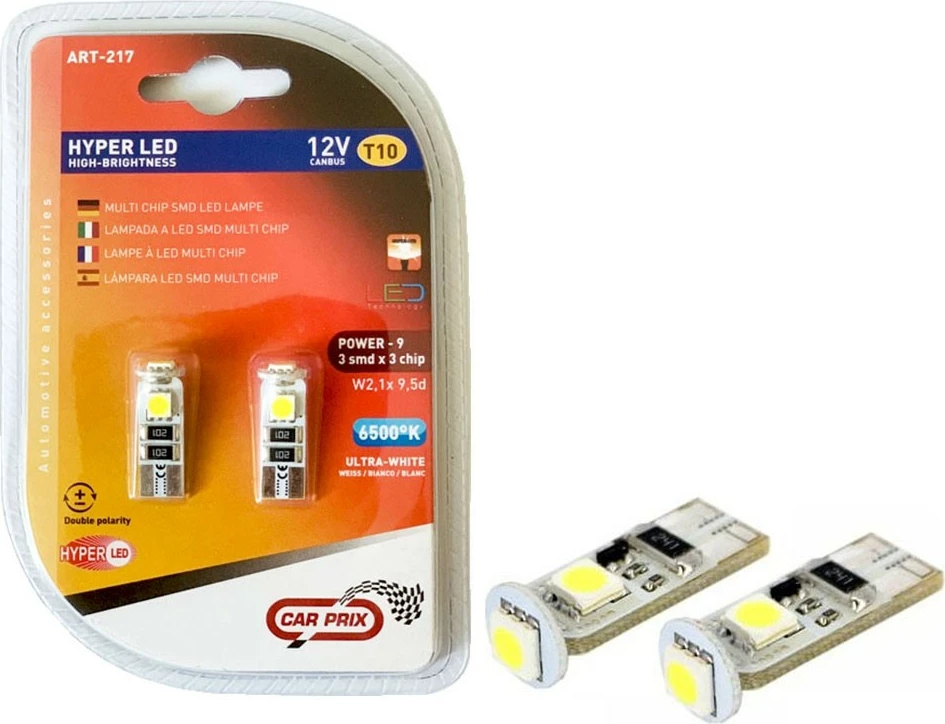 Lampa Led 12v Canbus T10-3smd/5050 White