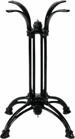 Bazë tavoline metalike, ngjyrë e zezë, 42x42x72 cm